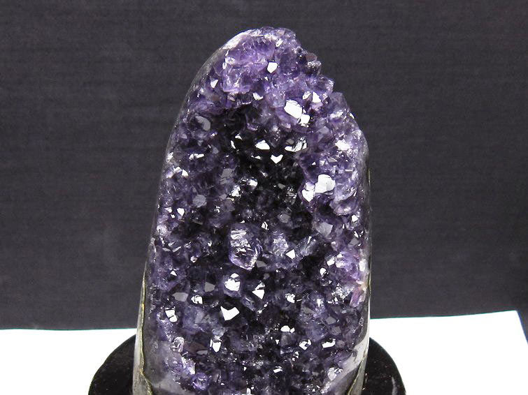 アメジスト クラスター ウルグアイ産 原石 amethyst 一点物 台座付属 182-8027