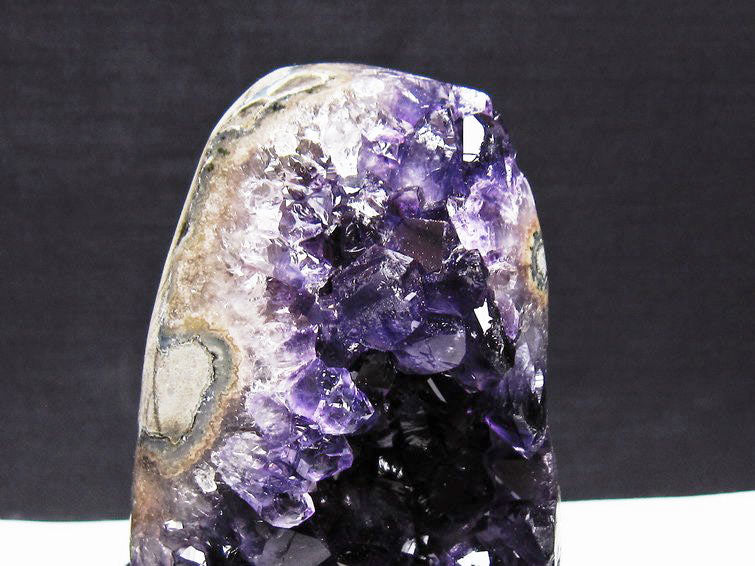アメジスト クラスター ウルグアイ産 原石 amethyst 一点物 台座付属 182-8029