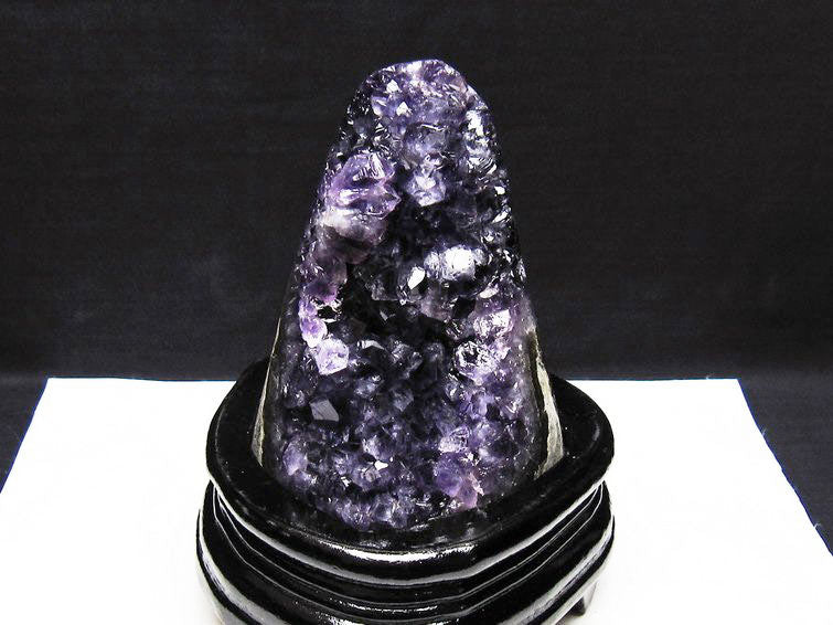 アメジスト クラスター ウルグアイ産 原石 amethyst 一点物 台座付属 182-8032