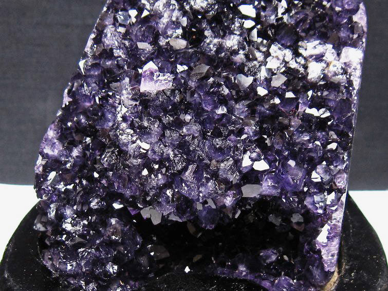 アメジスト クラスター ウルグアイ産 原石 amethyst 一点物 台座付属 182-8033