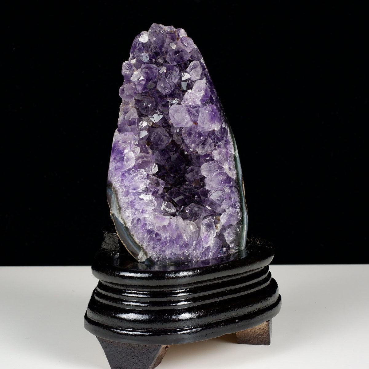 アメジスト クラスター ウルグアイ産 原石 amethyst 一点物 台座付属 182-8035