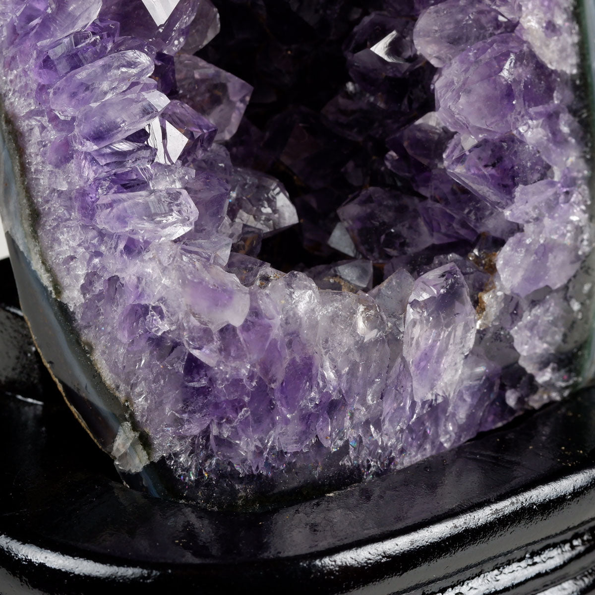 アメジスト クラスター ウルグアイ産 原石 amethyst 一点物 台座付属 182-8035