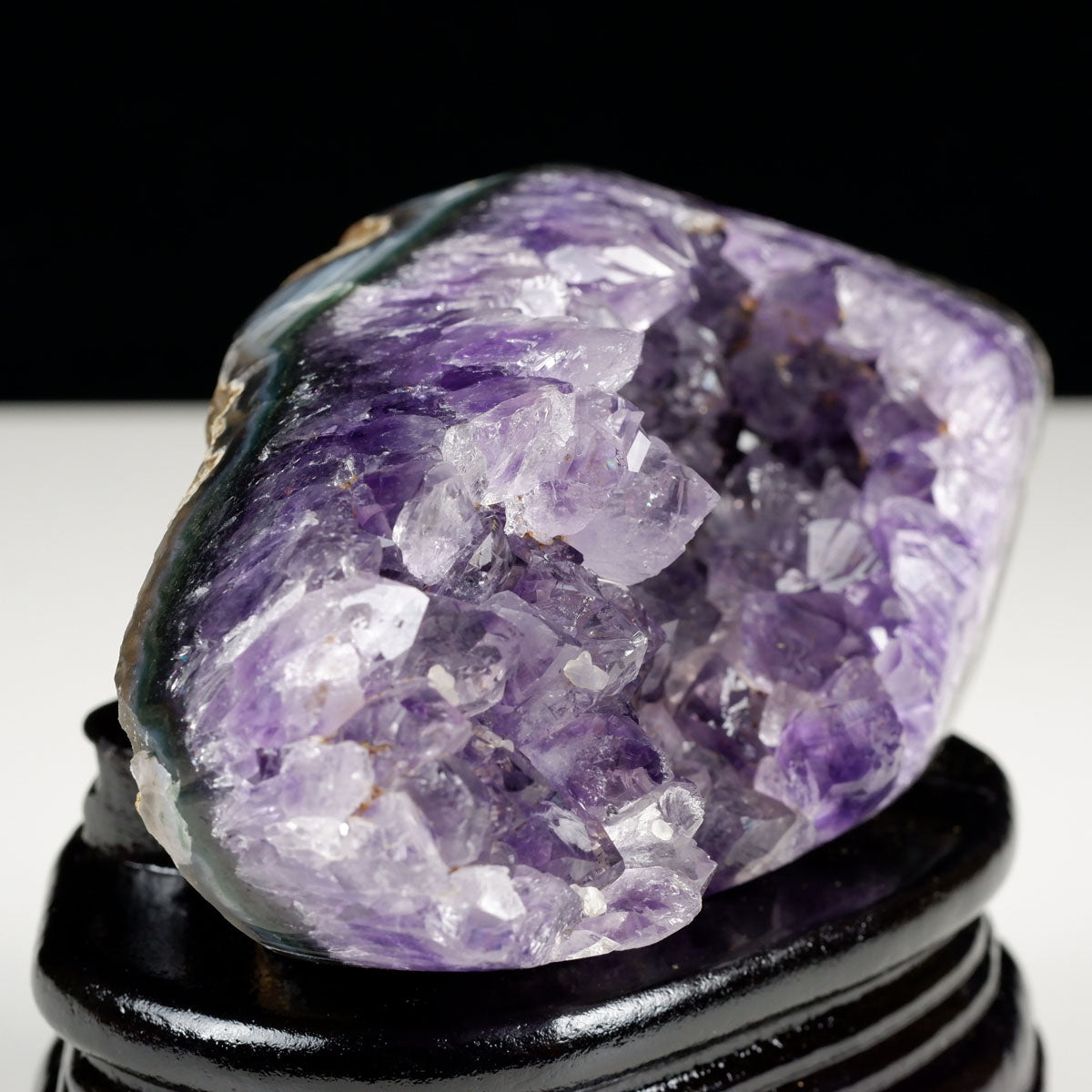 アメジスト クラスター ウルグアイ産 原石 amethyst 一点物 台座付属 182-8035