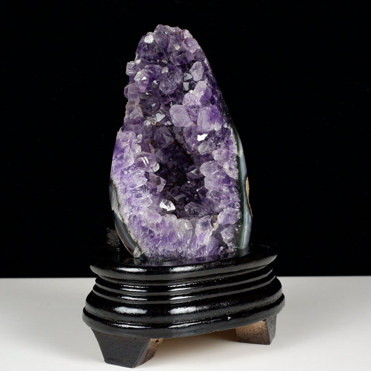 アメジスト クラスター ウルグアイ産 原石 amethyst 一点物 台座付属 182-8035