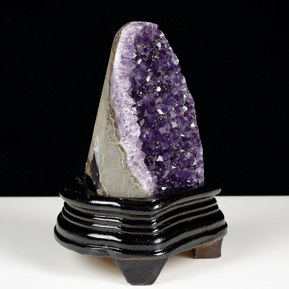 アメジスト クラスター ウルグアイ産 原石 amethyst 一点物 台座付属 182-8036