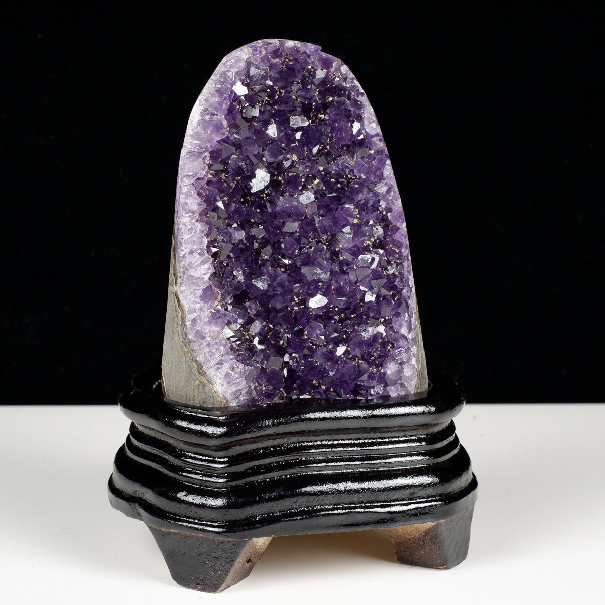 アメジスト クラスター ウルグアイ産 原石 amethyst 一点物 台座付属 182-8036