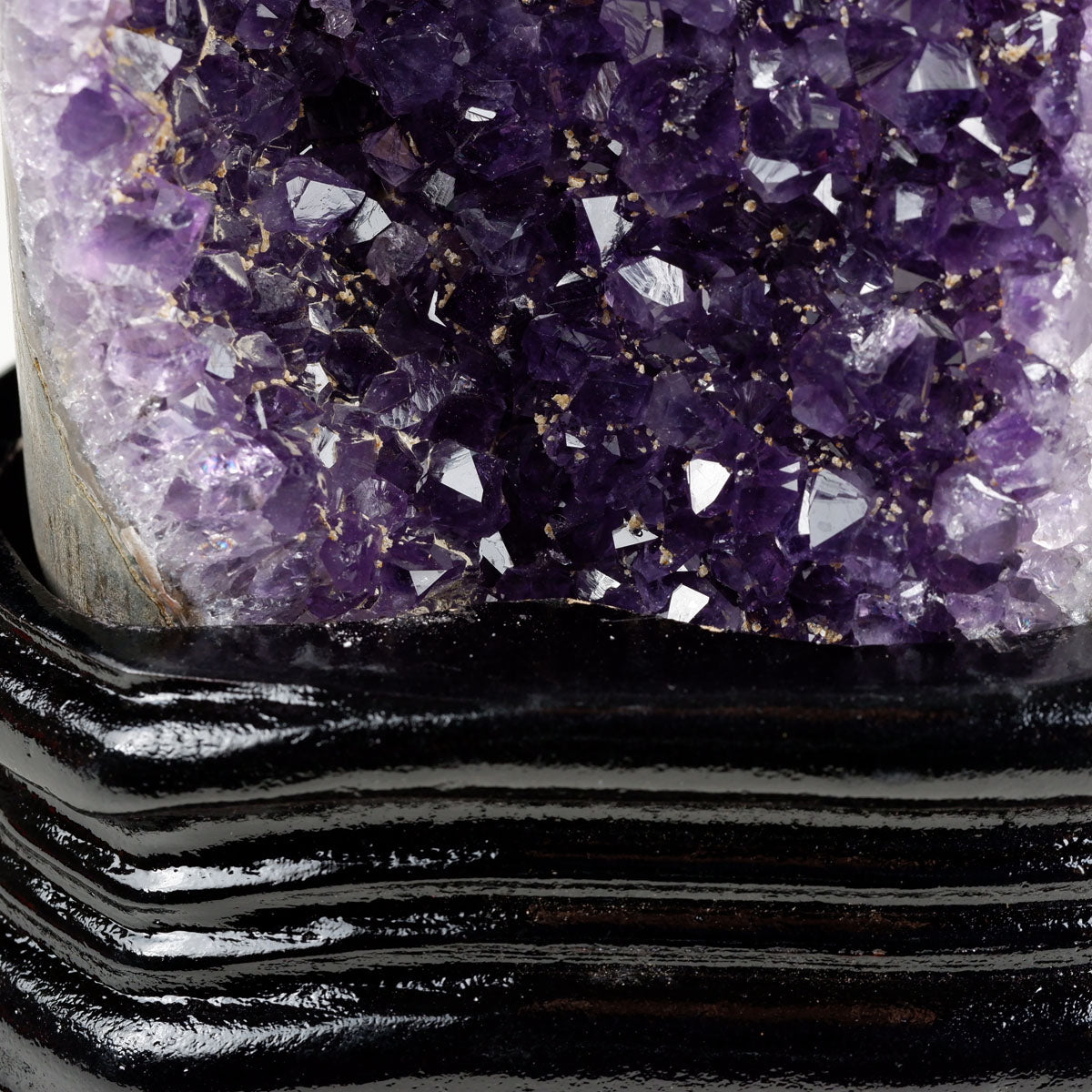 アメジスト クラスター ウルグアイ産 原石 amethyst 一点物 台座付属 182-8036