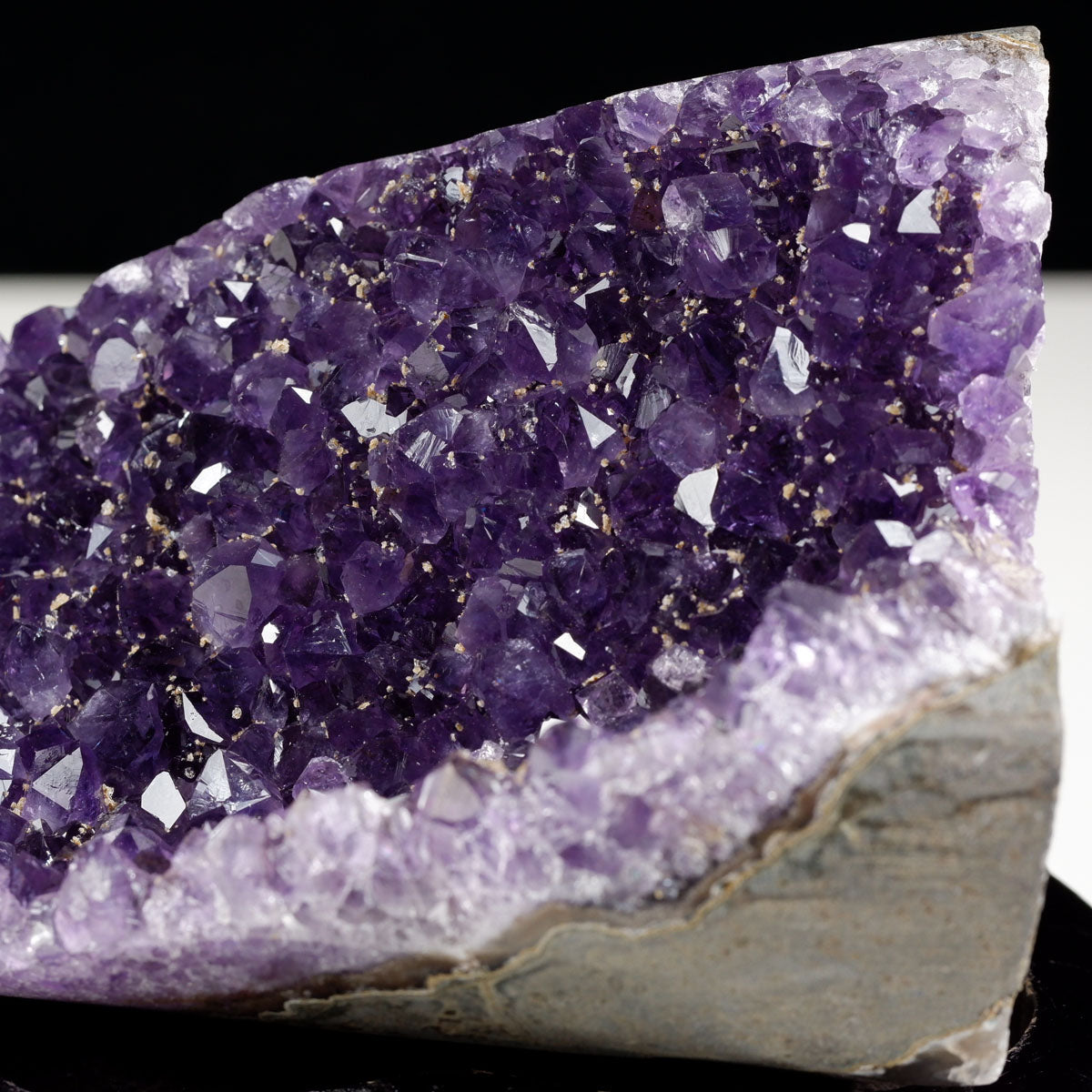 アメジスト クラスター ウルグアイ産 原石 amethyst 一点物 台座付属 182-8036