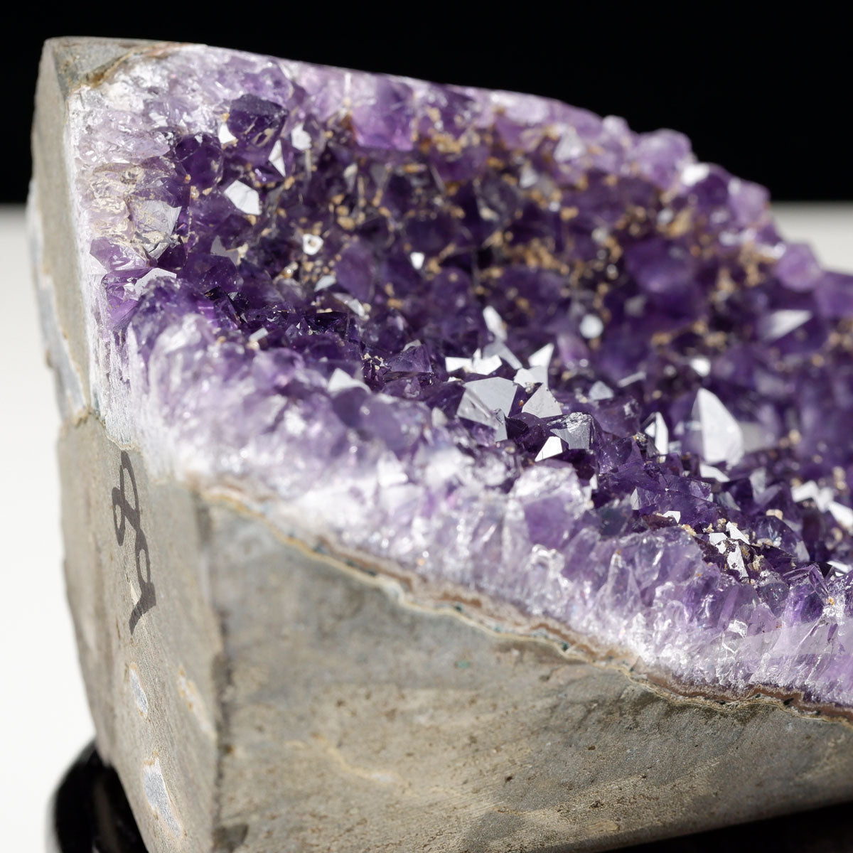 アメジスト クラスター ウルグアイ産 原石 amethyst 一点物 台座付属 182-8036