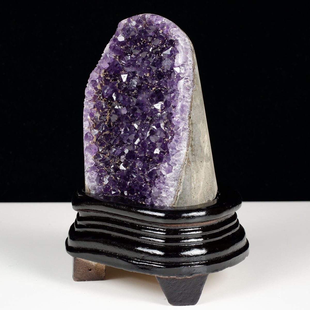 アメジスト クラスター ウルグアイ産 原石 amethyst 一点物 台座付属 182-8036