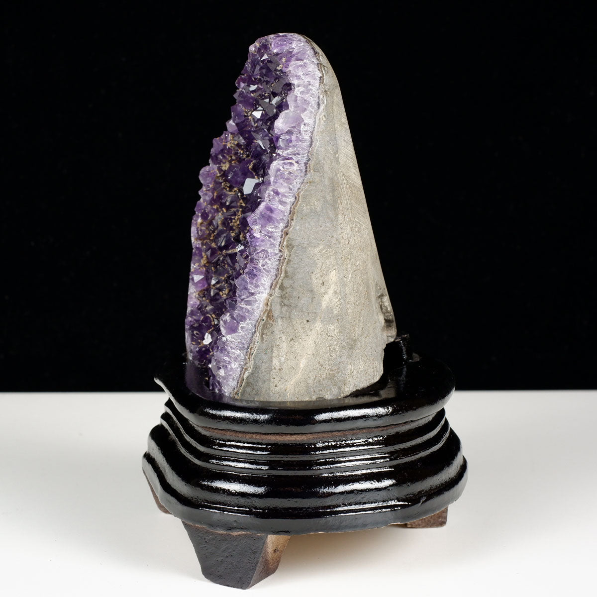 アメジスト クラスター ウルグアイ産 原石 amethyst 一点物 台座付属 182-8036