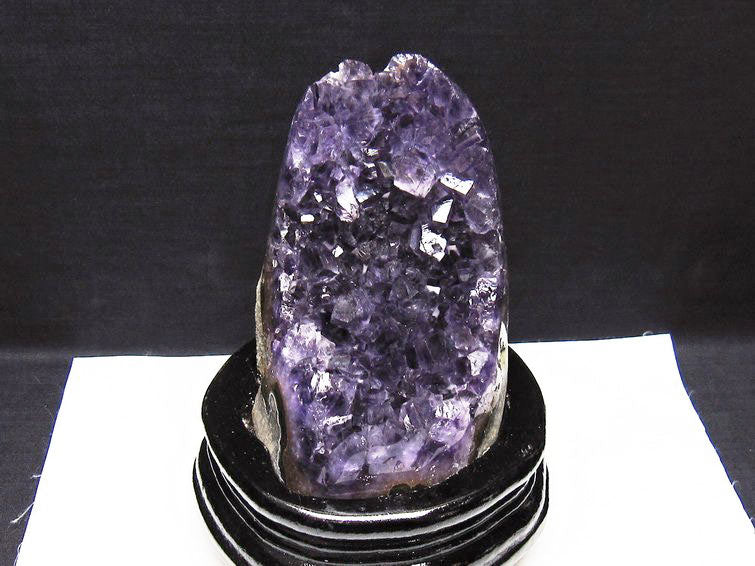 アメジスト クラスター ウルグアイ産 原石 amethyst 一点物 台座付属 182-8038