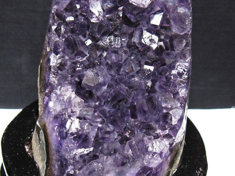 アメジスト クラスター ウルグアイ産 原石 amethyst 一点物 台座付属 182-8038