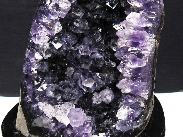 1.3Kg アメジスト クラスター ウルグアイ産 原石 amethyst 一点物 台座付属 182-8039