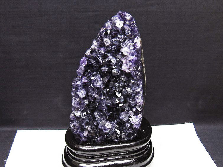 アメジスト クラスター ウルグアイ産 原石 amethyst 一点物 台座付属 182-8041