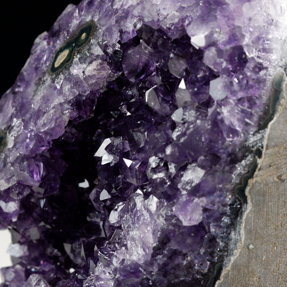 1.4Kg アメジスト クラスター ウルグアイ産 原石 amethyst 一点物 台座付属 182-8045