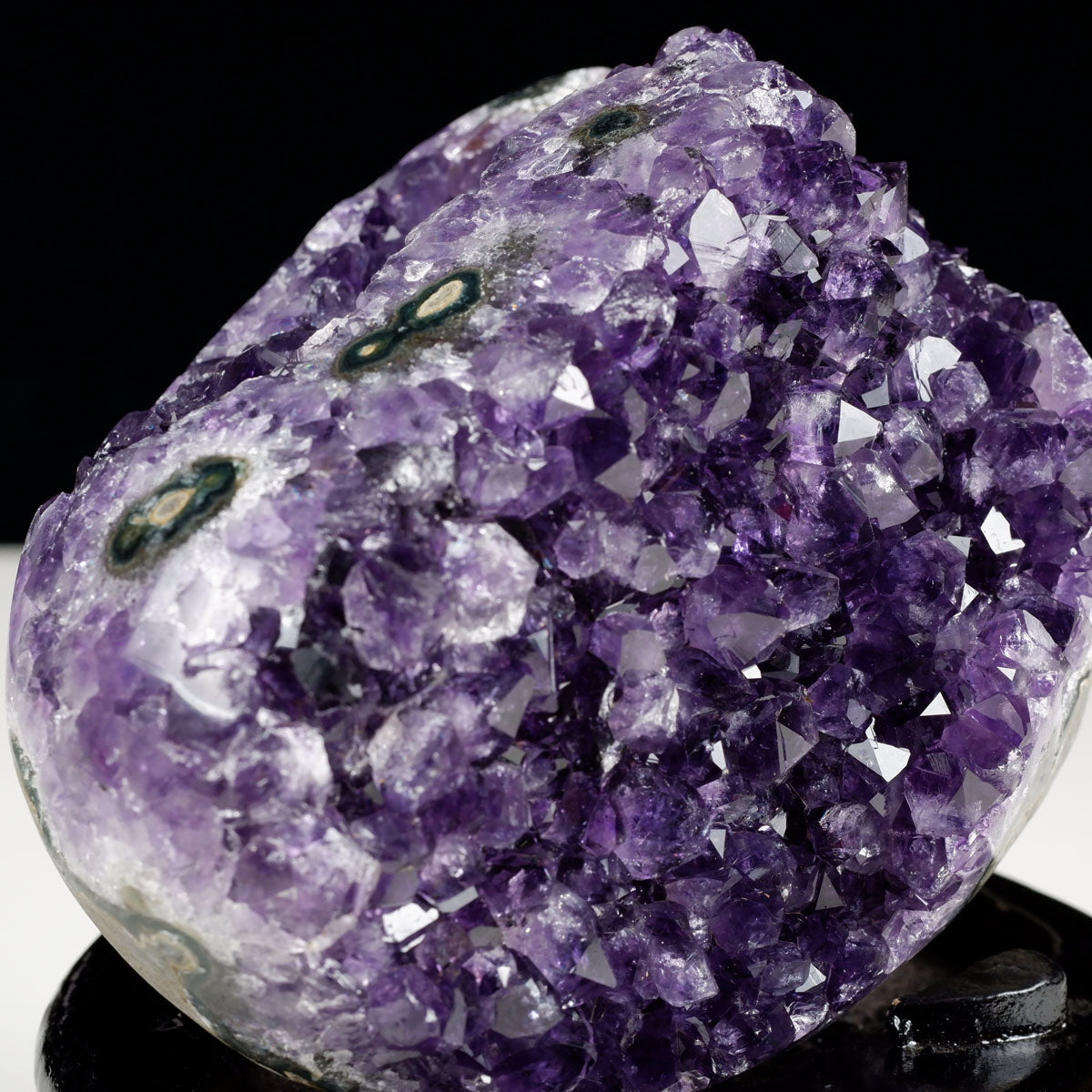 1.4Kg アメジスト クラスター ウルグアイ産 原石 amethyst 一点物 台座付属 182-8045