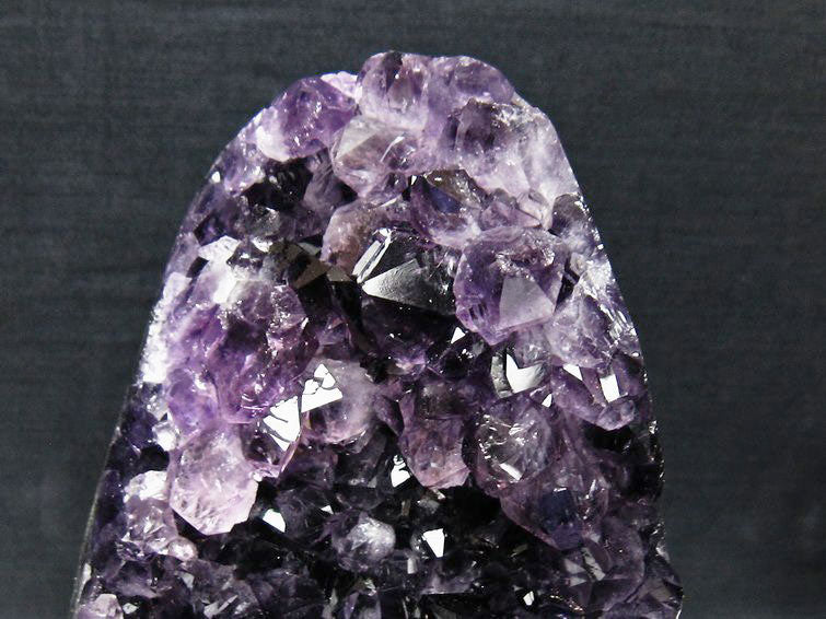 1.9Kg アメジスト クラスター ウルグアイ産 原石 amethyst 一点物 台座付属 182-8046