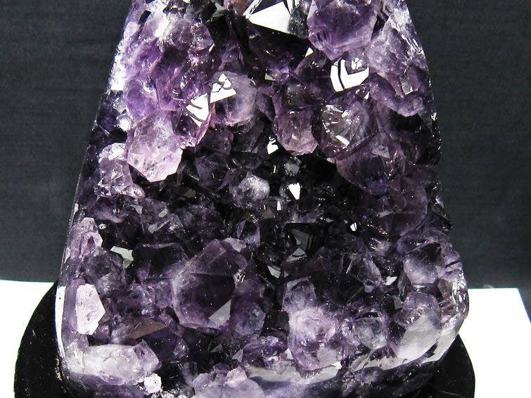 1.9Kg アメジスト クラスター ウルグアイ産 原石 amethyst 一点物 台座付属 182-8046