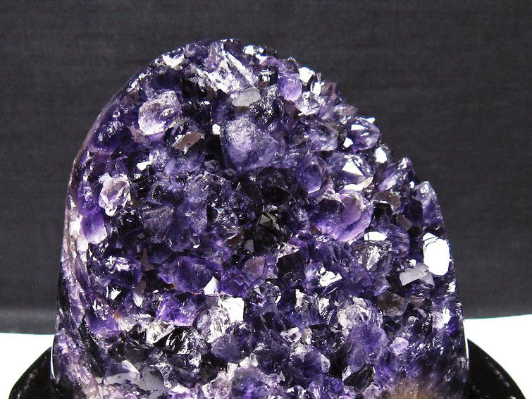 アメジスト クラスター ウルグアイ産 原石 amethyst 一点物 台座付属 182-8053
