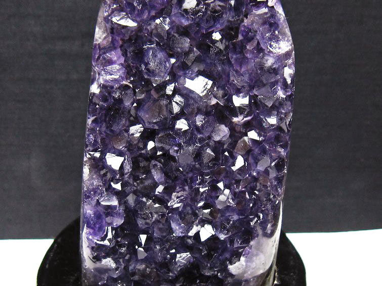 アメジスト クラスター ウルグアイ産 原石 amethyst 一点物 台座付属 182-8070