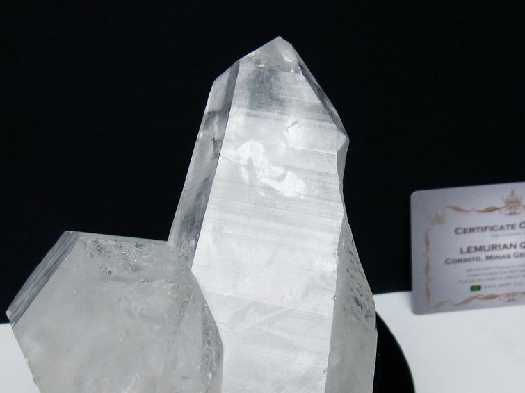 水晶クラスター 原石 ブラジル ミナスジェライス州 コリント産 一点物 台座付属 レムリアンシード 182-8084