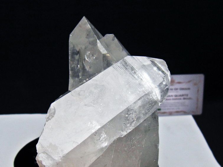 水晶クラスター 原石 クォーツインクォーツ 台座付属 ブラジル ミナスジェライス州 コリント産 一点物 レムリアンシード 182-8085