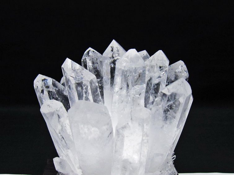 水晶 クラスター 水晶 原石 台座付属 一点物 182-8589
