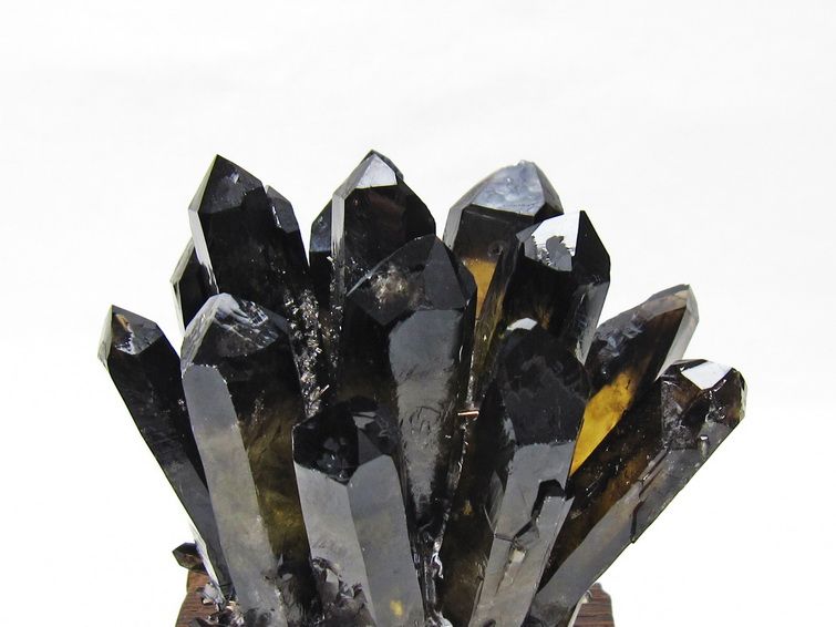 モリオン クラスター 黒水晶 原石 台座付属 一点物 182-8682