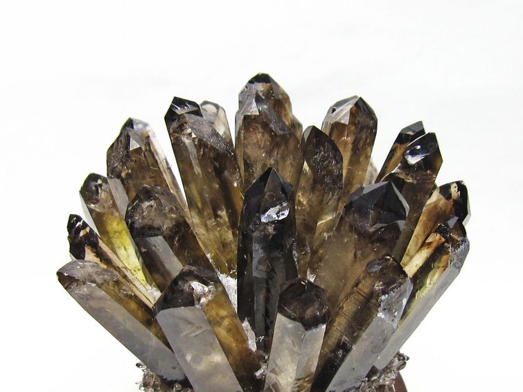 黒水晶 クラスター モリオン 原石 台座付属 一点物 182-8704