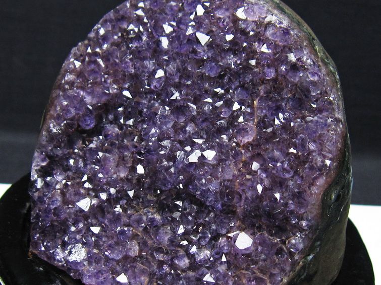 アメジスト クラスター ウルグアイ産 アメジスト 原石 amethyst 台座付属 一点物 182-8723
