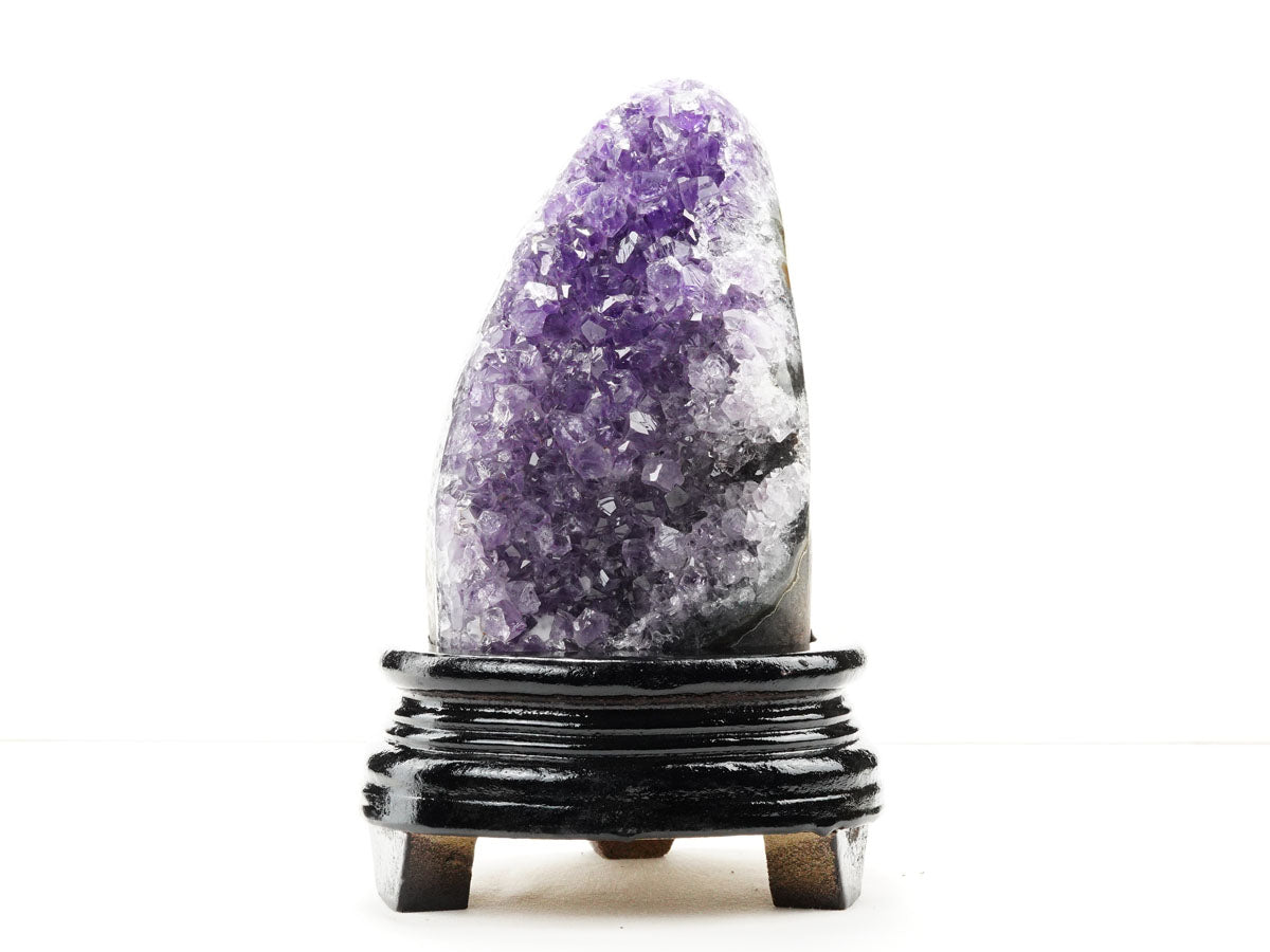 1.2Kg アメジスト クラスター ウルグアイ産 アメジスト 原石 amethyst 台座付属 一点物 182-8734