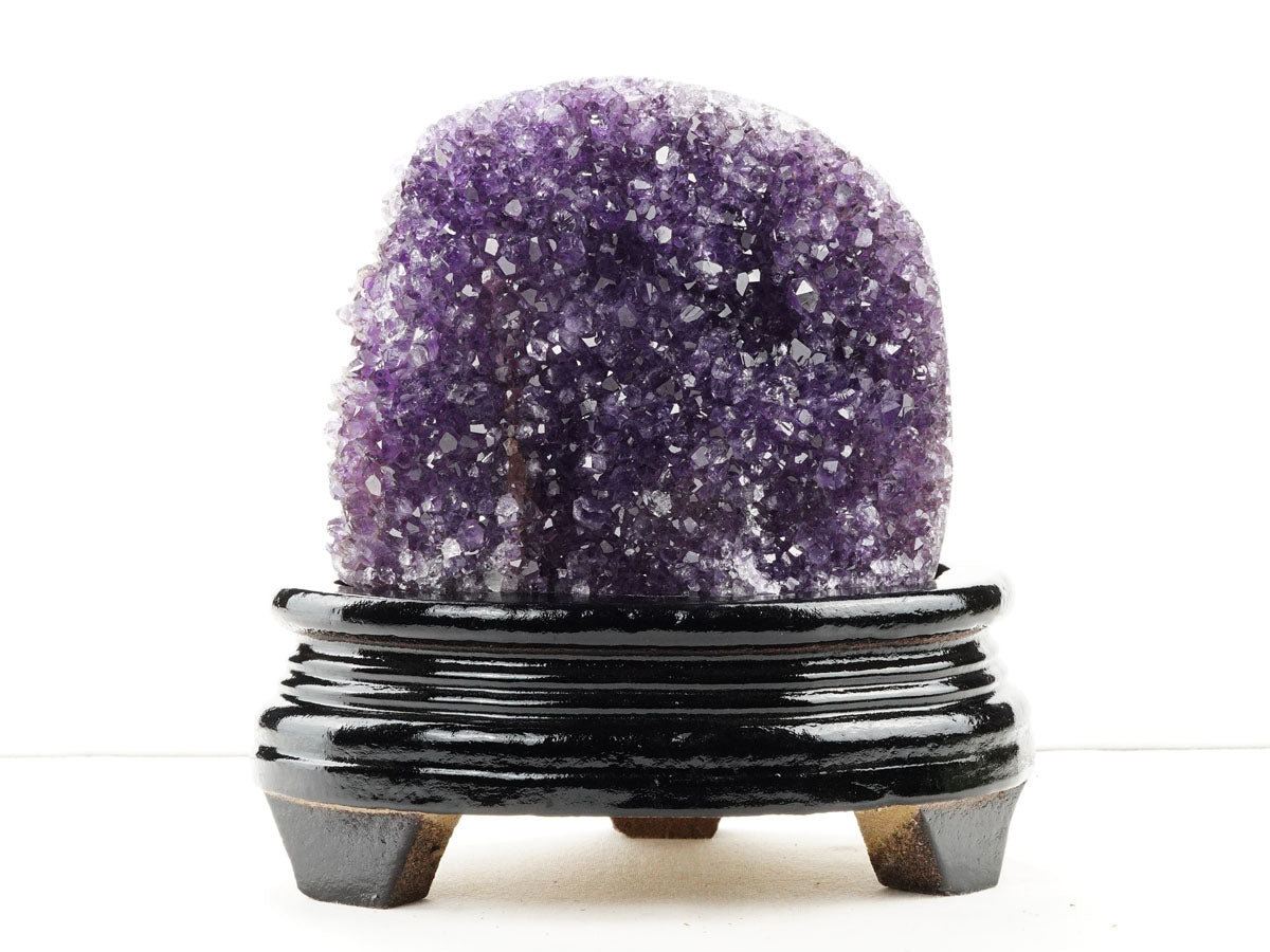 アメジスト クラスター ウルグアイ産 アメジスト 原石 amethyst 台座付属 一点物 182-8778