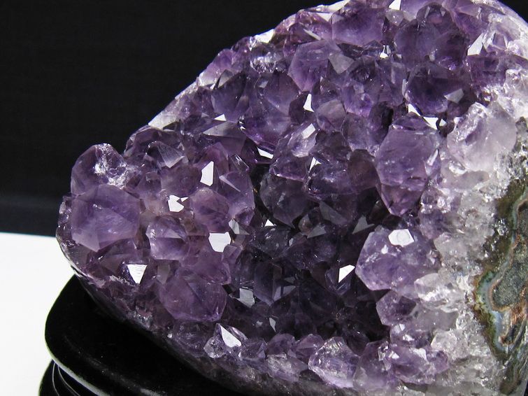 1.1Kg アメジスト クラスター ウルグアイ産 アメジスト 原石 amethyst 台座付属 一点物 182-8780