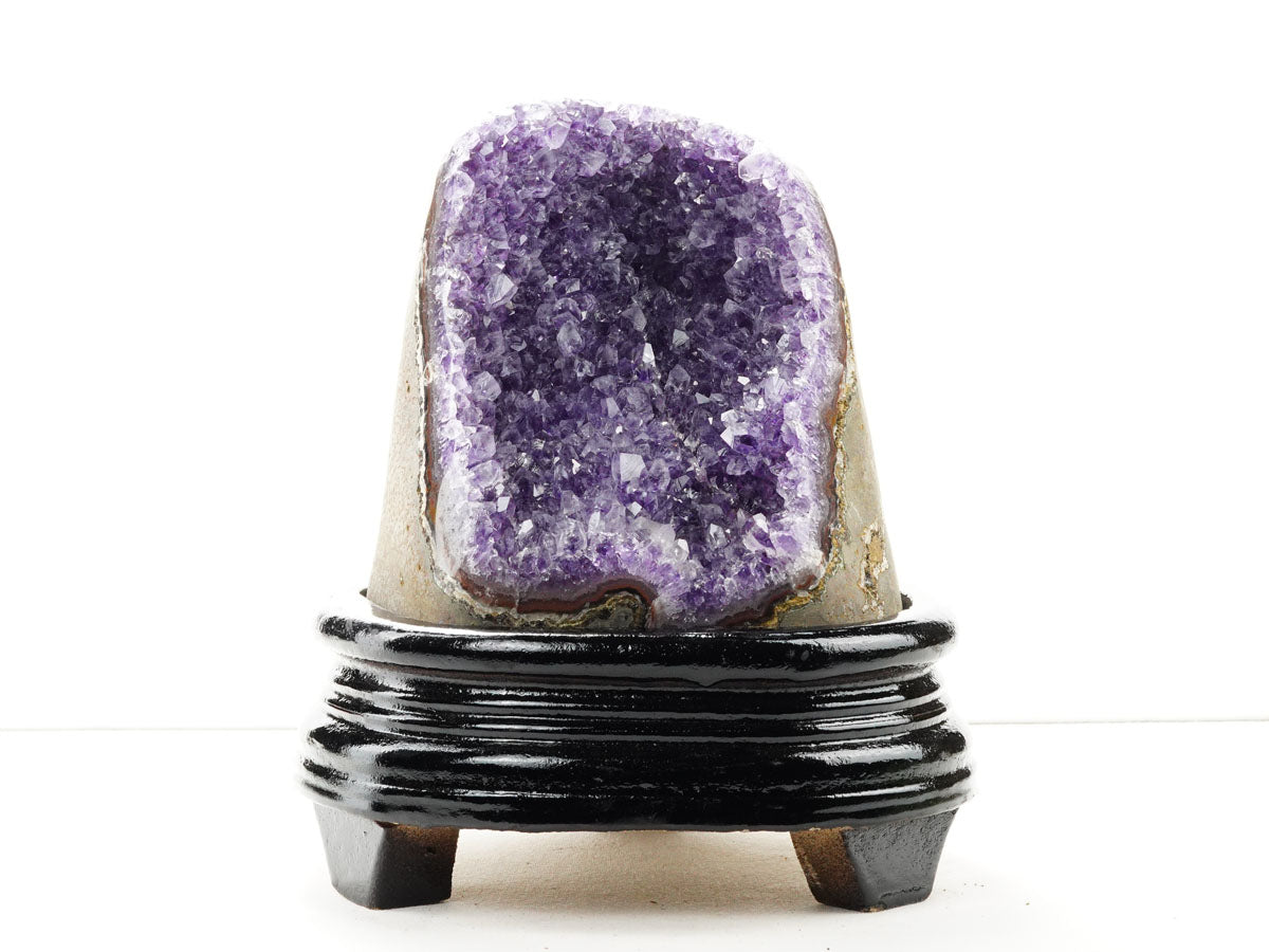 1.2Kg アメジスト クラスター ウルグアイ産 アメジスト 原石 amethyst 台座付属 一点物 182-8788
