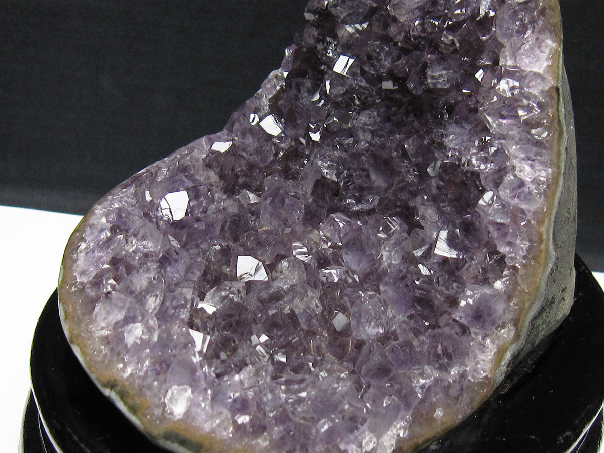 アメジスト クラスター ウルグアイ産 アメジスト 原石 amethyst 台座付属 一点物 182-8789