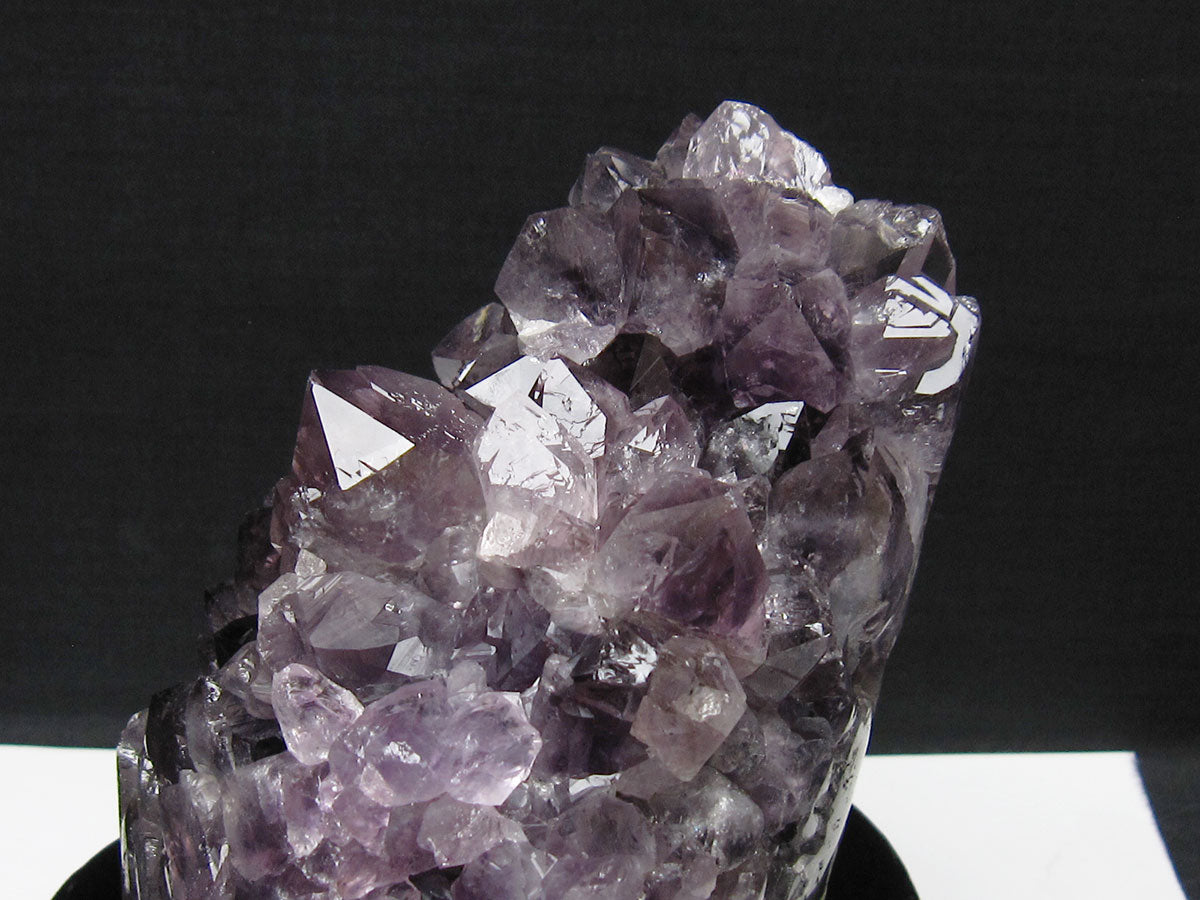 1.4Kg アメジスト クラスター ウルグアイ産 アメジスト 原石 amethyst 台座付属 一点物 182-8819