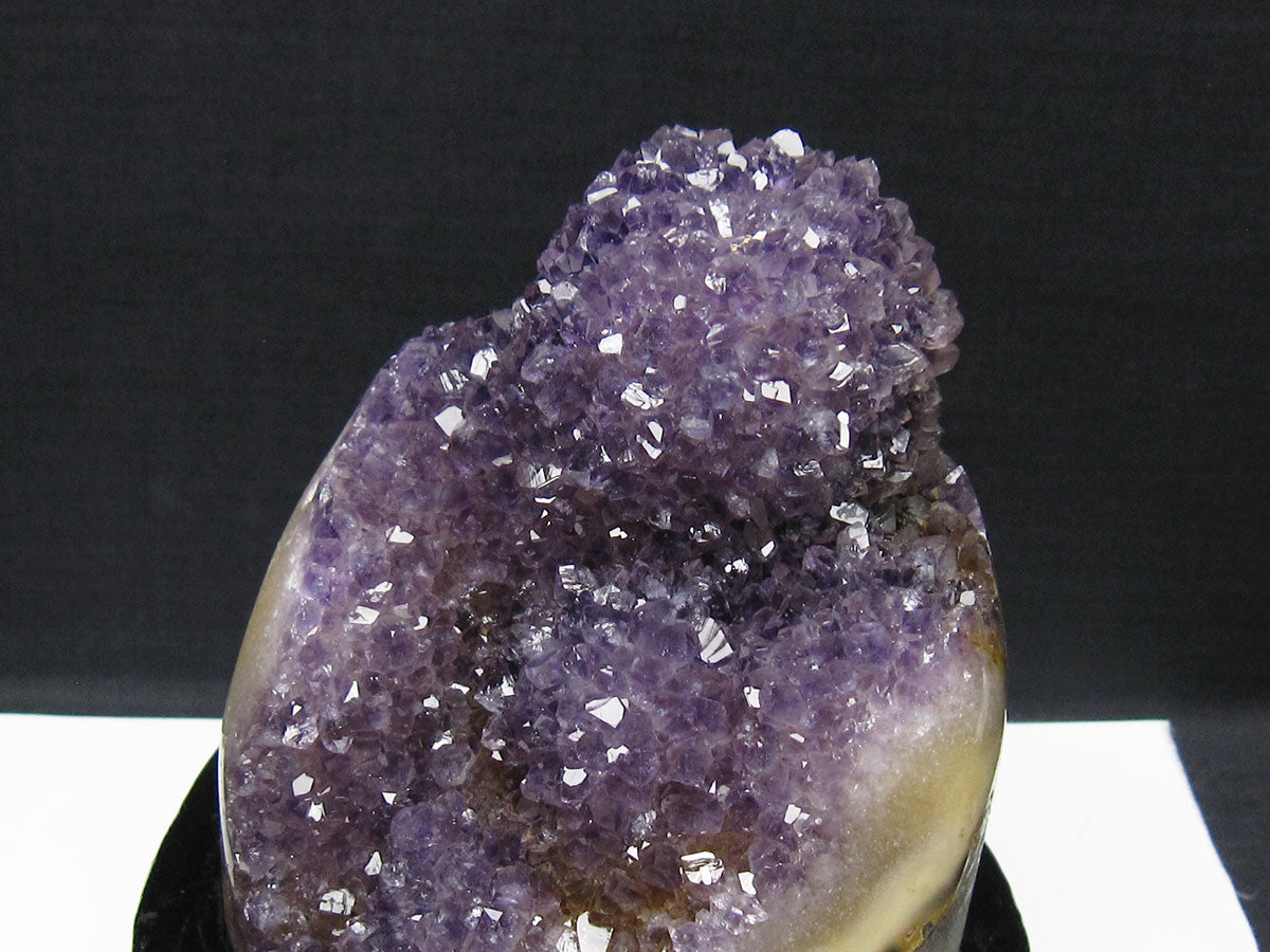 1.3Kg アメジスト クラスター ウルグアイ産 アメジスト 原石 amethyst 台座付属 一点物 182-8820