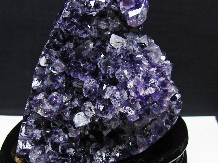 1.3Kg アメジスト クラスター ウルグアイ産 アメジスト 原石 amethyst 台座付属 一点物 182-8821