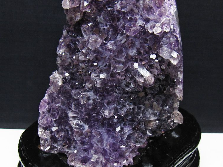 アメジスト クラスター ウルグアイ産 アメジスト 原石 amethyst 台座付属 一点物 182-8824