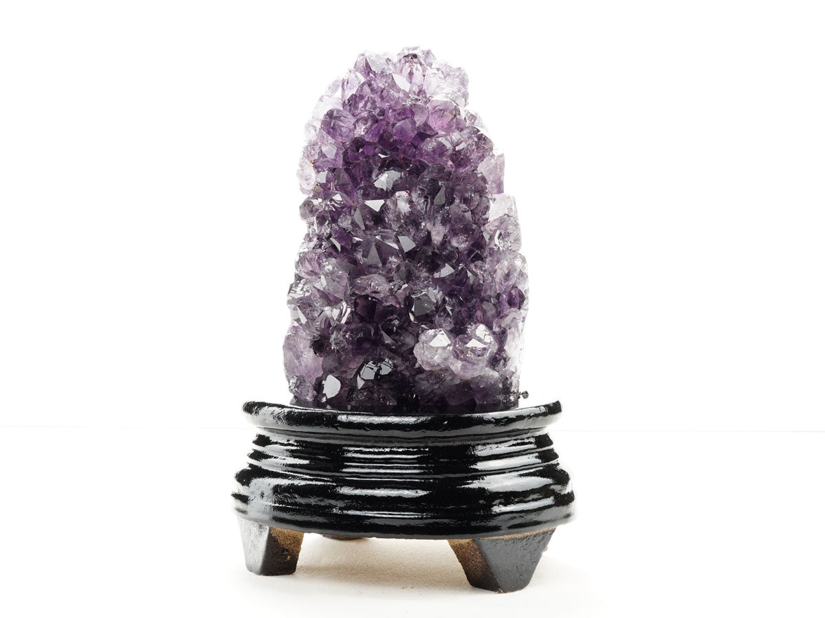 アメジスト クラスター ウルグアイ産 アメジスト 原石 amethyst 台座付属 一点物 182-8826