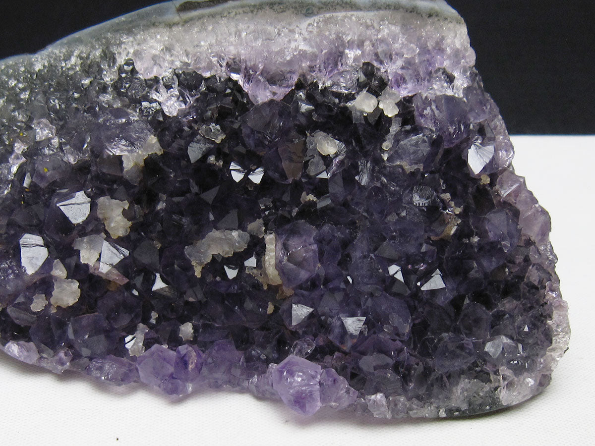 アメジスト 原石 ウルグアイ産 アメジスト クラスター amethyst カルサイト共生 一点物 182-8932