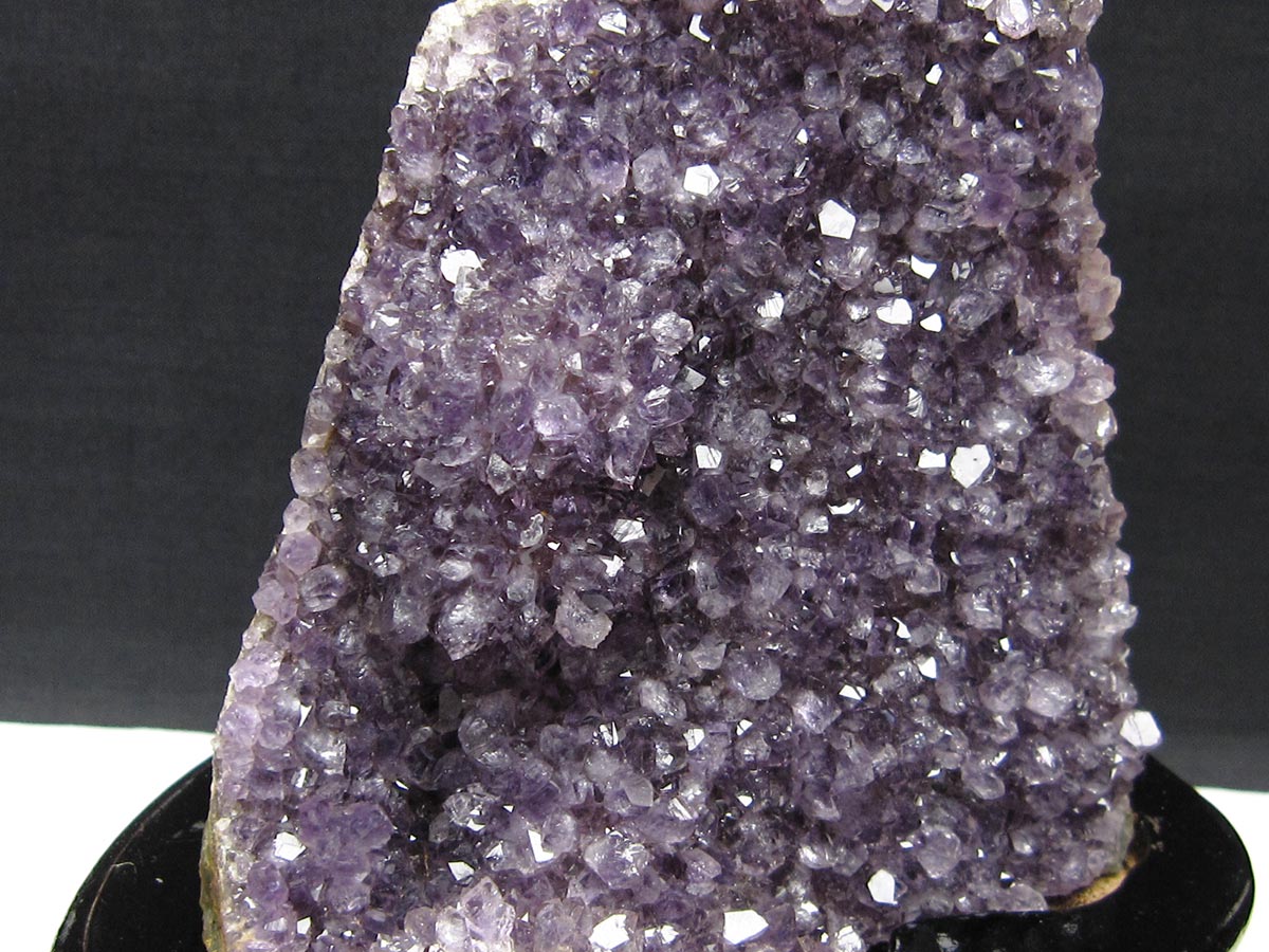 アメジスト クラスター 花型 ウルグアイ産 アメジスト 原石 台座付属 一点物 182-9088