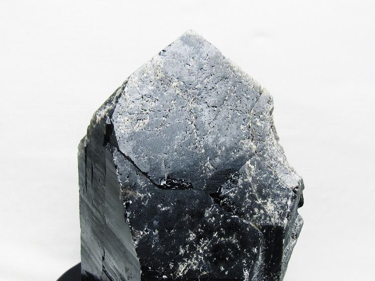 3.4Kg 黒水晶 モリオン 原石 山東省産 台座付属 一点物 191-513