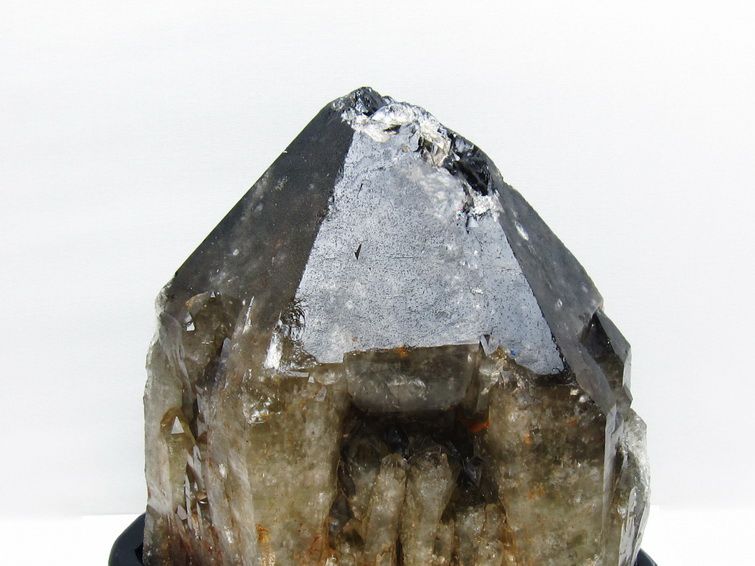 7.9Kg モリオン 黒水晶 原石 エレスチャル 台座付属 一点物 191-536