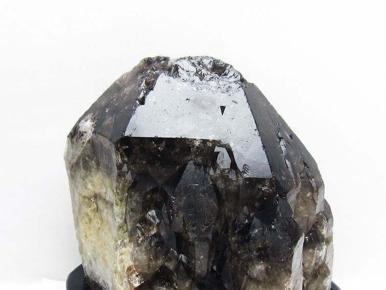 8.7Kg モリオン 黒水晶 原石 エレスチャル 台座付属 一点物 191-554