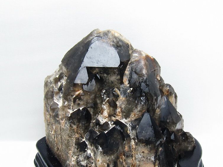 7.3Kg モリオン 黒水晶 原石 エレスチャル 台座付属 一点物 191-558