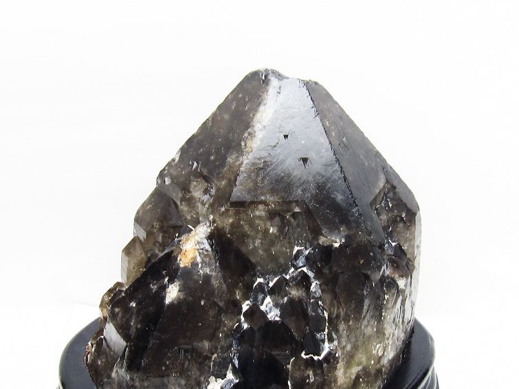 9.8Kg モリオン 黒水晶 原石 エレスチャル 台座付属 一点物 191-563