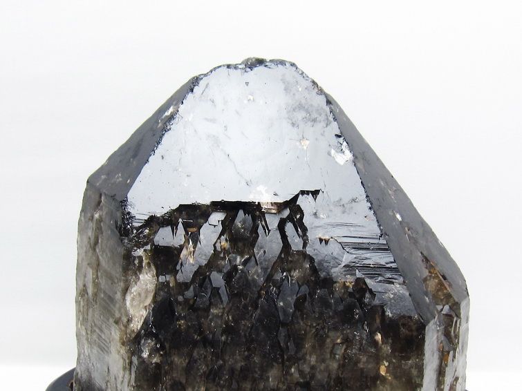 11.4Kg モリオン 黒水晶 原石 エレスチャル 台座付属 一点物 191-564