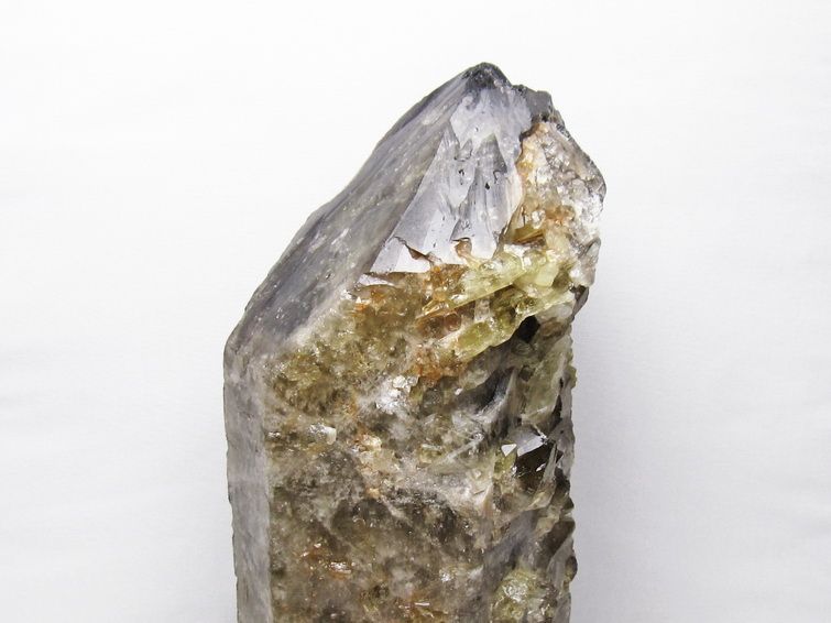 7.6Kg スモーキークォーツ 原石 煙水晶 エレスチャル 台座付属 一点物 191-621